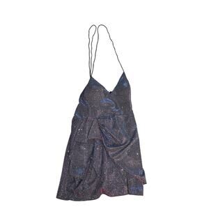Blondie Nites Shimmer Mini Dress Bodycon Party Adjustable Straps Size 21